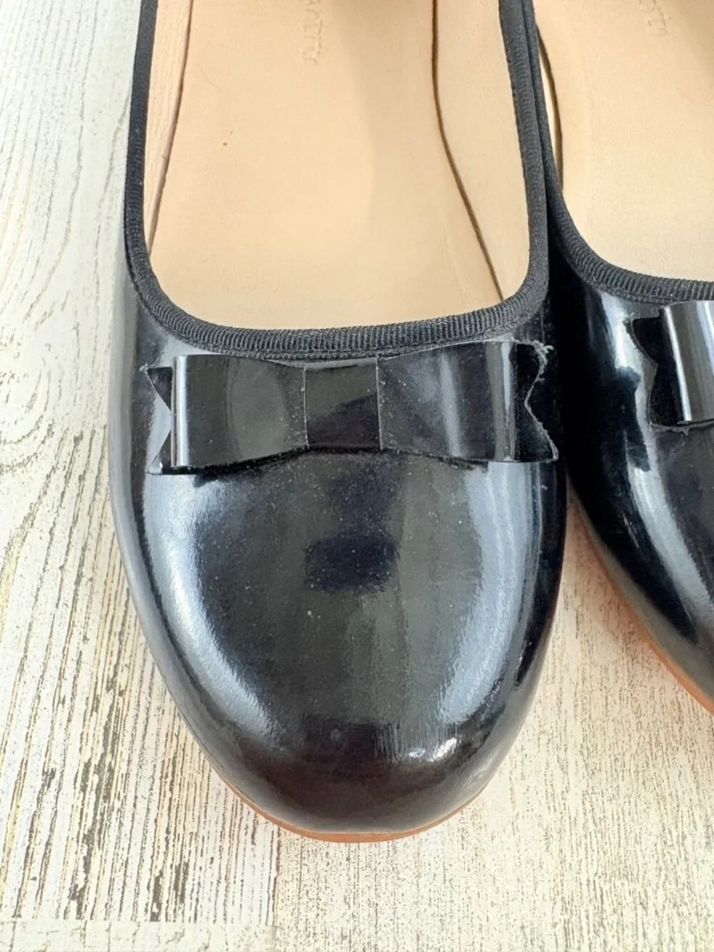 Elephantito Black Patent Ballet Flats Shoes Girls Sz 34 3
